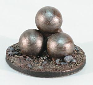 cannon balls painted